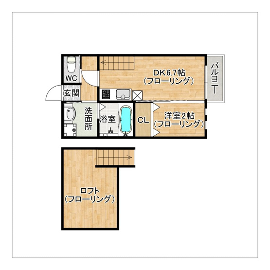 【間取り】 | グランフォルム箱崎