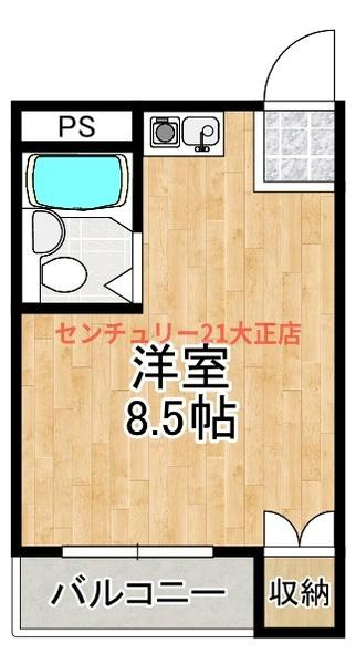 オロヒルズ弁天町の間取り