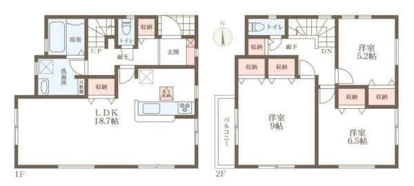 リーブルガーデン大宮町 ／新築一戸建の間取り