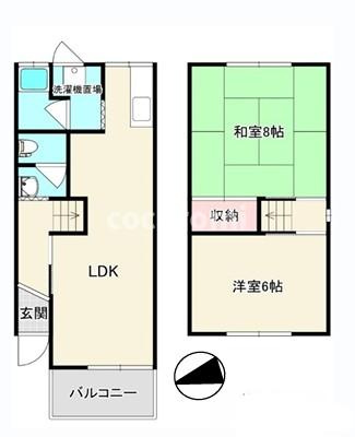 枚方上之町戸建のエントランス