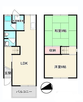 枚方上之町戸建の間取り