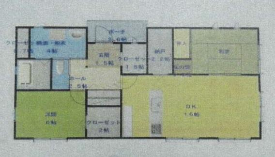 岩出市宮　中古戸建の間取り