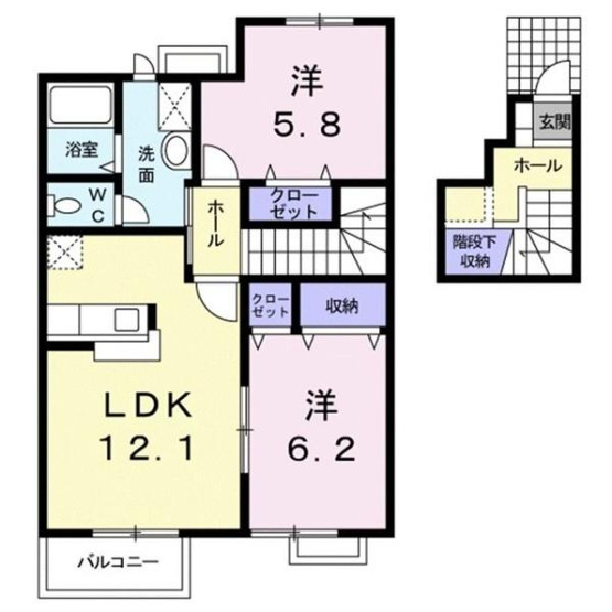 【間取り】 | ピュア　メゾン森尾