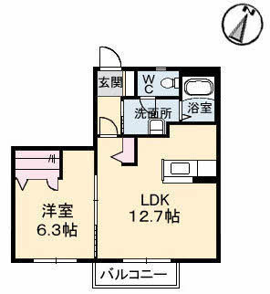 【間取り】 | ユージュ　Ｂ棟
