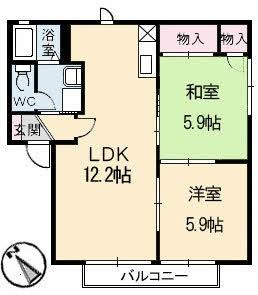 【間取り】 | キャトルセゾン　A棟