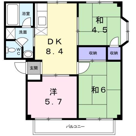 【間取り】 | エコ－ハイツＫ＆Ａ