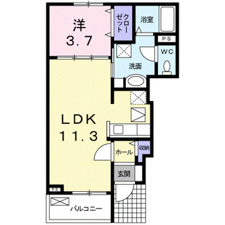 【間取り】 | エーデルハウス　ローゼⅢ