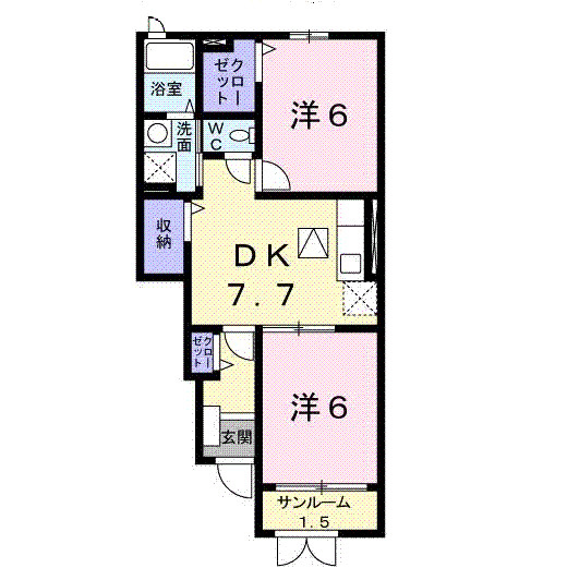 エトワールＢの間取り
