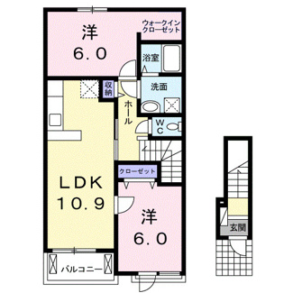 【間取り】 | バーントシェンナ　Ⅰ