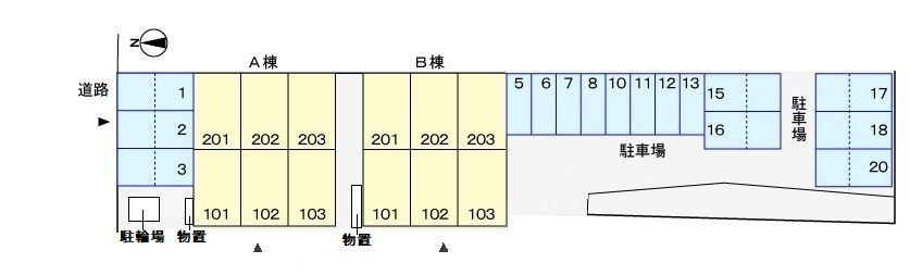 セーナ・ドルチェＡの駐車場