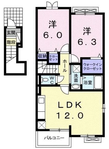 アバンツァートⅡの間取り