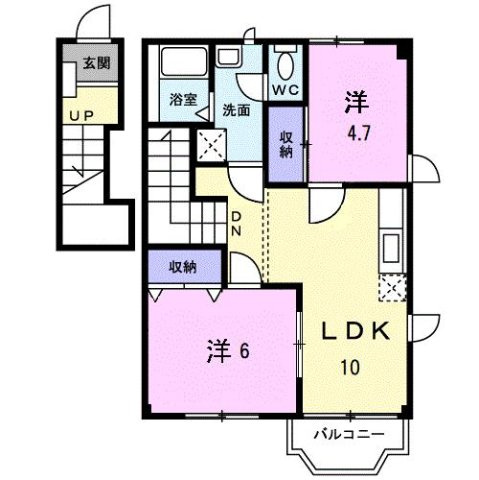 ＲアベニールＢの間取り