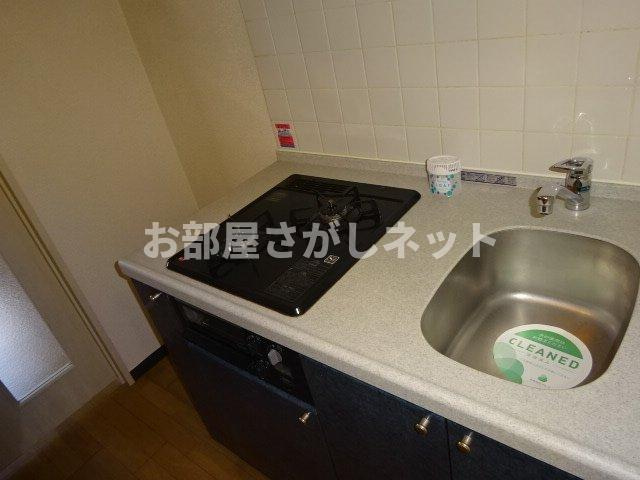菱和パレス三軒茶屋壱番館【おとり物件なし】#学生・社会人にオススメ！初期費用分割払いOK！のキッチン|システムキッチン（2口ガスコンロ・グリル付）