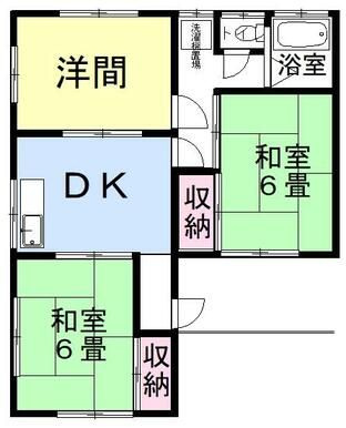 和アパートの間取り