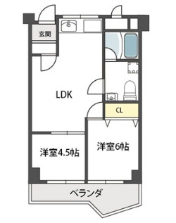ヴィラ真田山　真田山小学校区の間取り|ヴィラ真田山　間取り