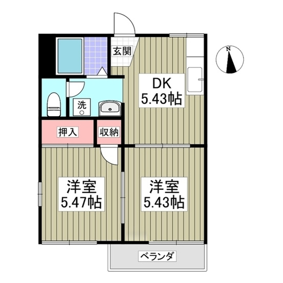 【間取り】 | エルメゾン月見