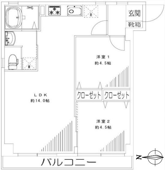 【間取り】 | ライオンズマンション神楽坂第二