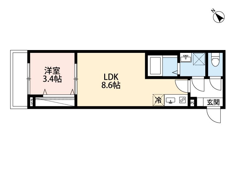 robot home 弁天(ロボットホームベンテン)の間取り
