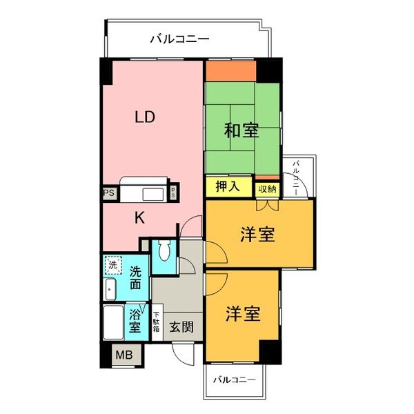 グランデ元塩の間取り