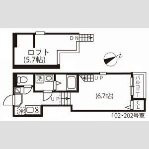 【間取り】 | ハーモニーテラス川名町Ⅱ