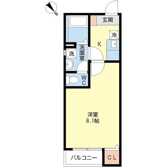 【間取り】 | シャムロック熱田E棟
