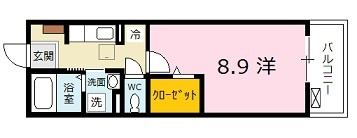 ヴィラジャローネ　デ　ケーヴⅠの間取り