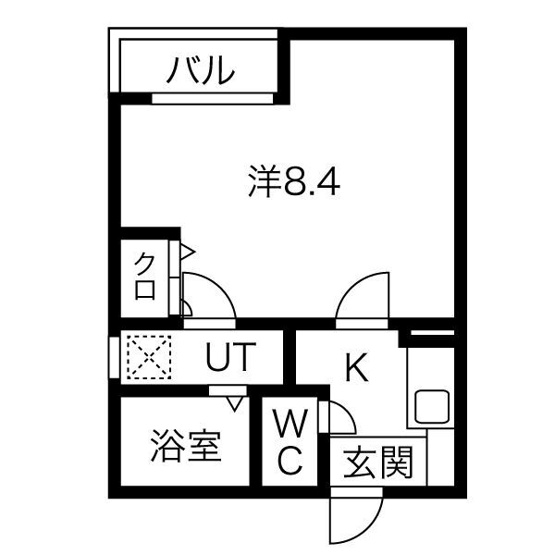 【間取り】 | クレフラスト矢田B棟