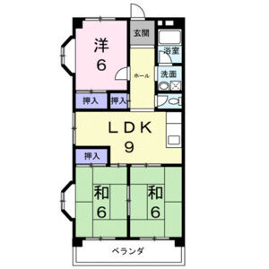 【間取り】 | 第二グリーンマンション服部