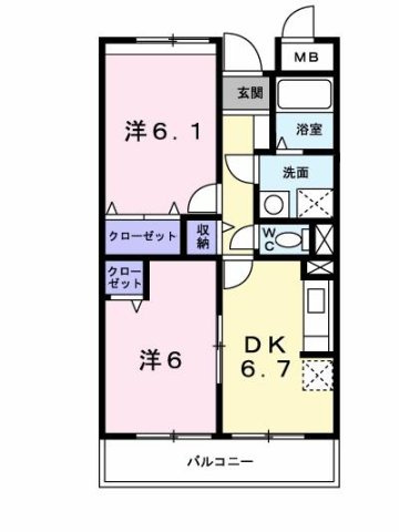 サニーグランデの間取り