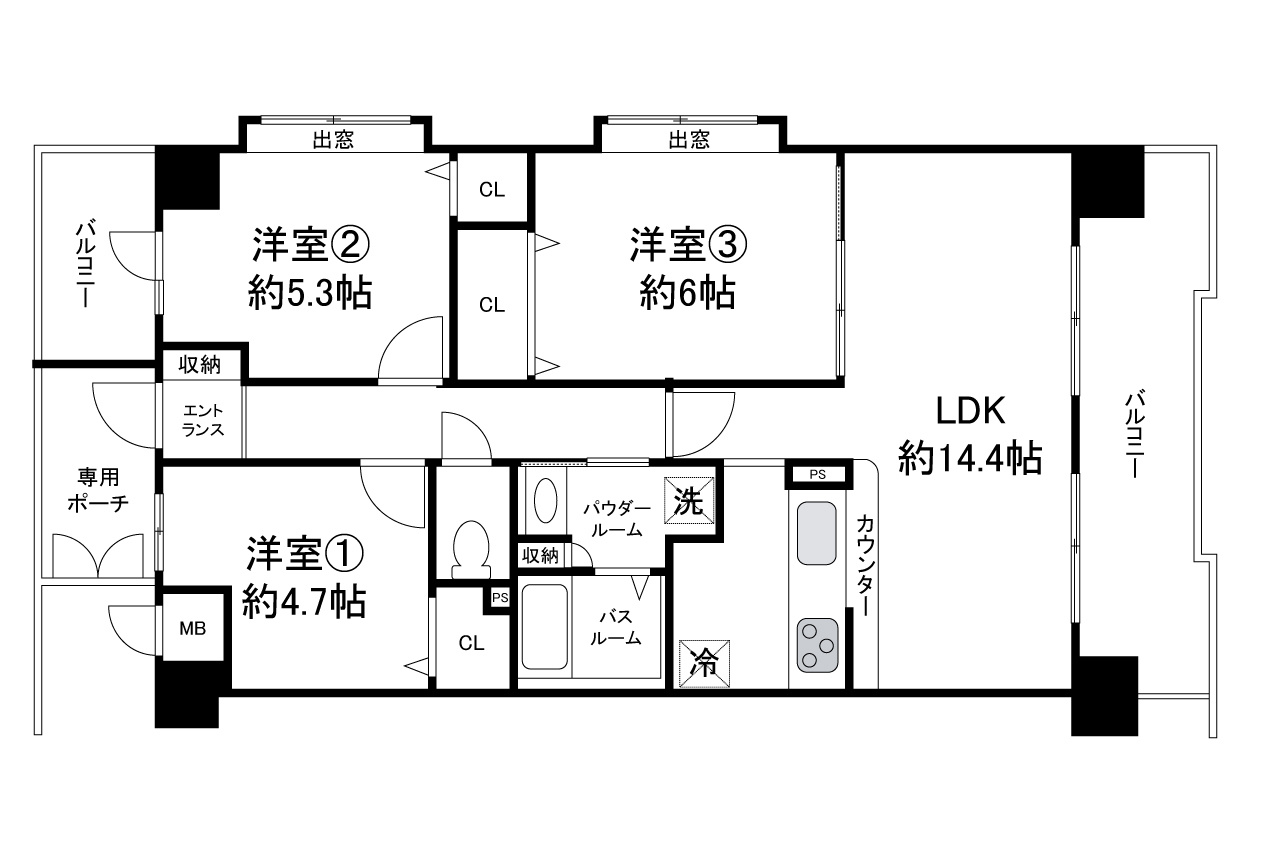 エクセル岸和田の間取り|リフォームプランの詳細はお問合せください。