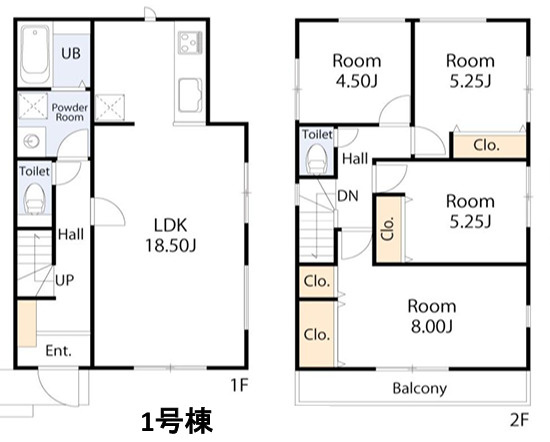 【間取り】 | 座間市立野台３丁目　新築戸建て　全３棟【仲介手数料無料】 | 海老名市を中心に地域密着で営業♪不動産のことなら「大樹不動産」へ
