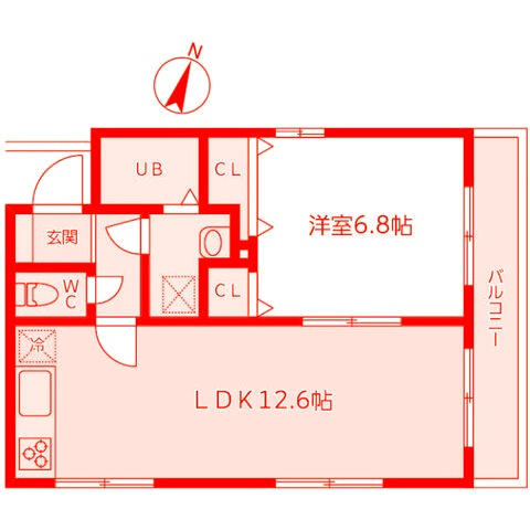ハイライフ石上の間取り