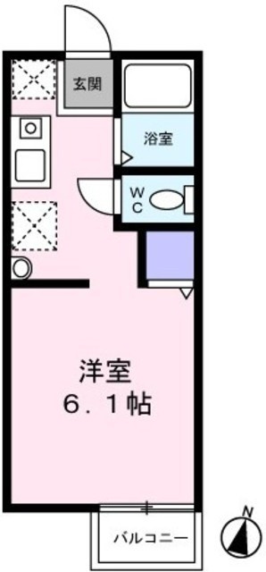 パインアレイの間取り|日当たり良好