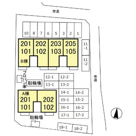 ヴィラオーネスト　の区画図|他社様掲載物件もまとめてご紹介、ご案内可能です(^^)/