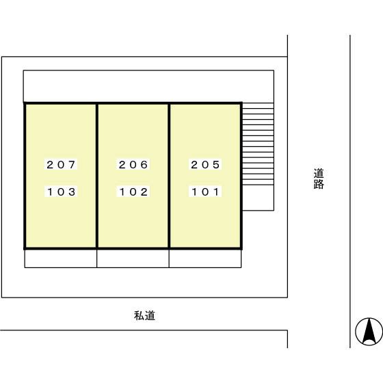 メゾン安の区画図
