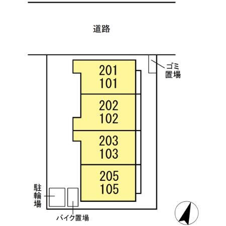 エクセリア高島平Ⅰの区画図