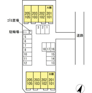【駐車場】 | アルカンシエル　A棟　刈谷市野田町