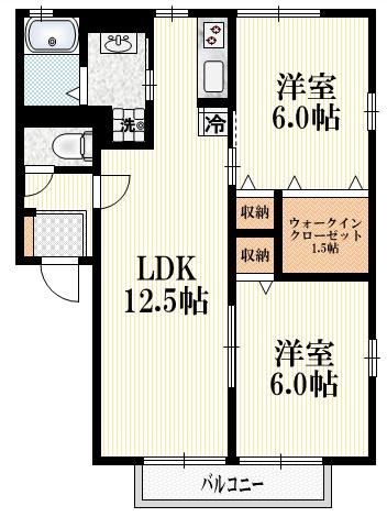 エスティアⅣの間取り