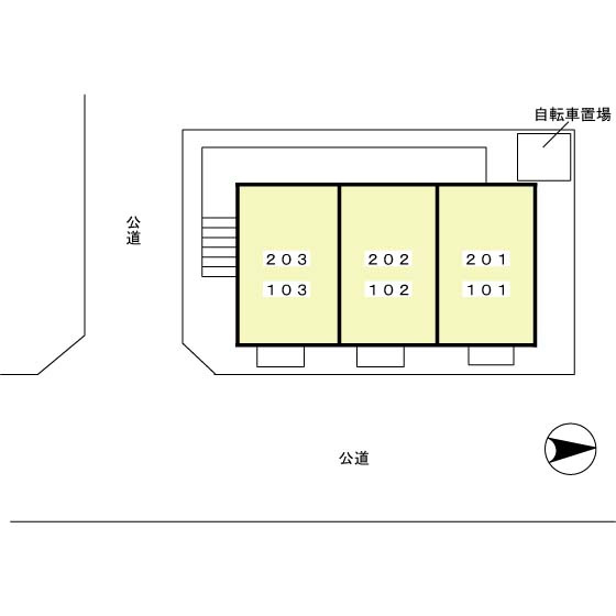 ナスキーふくじゅの区画図