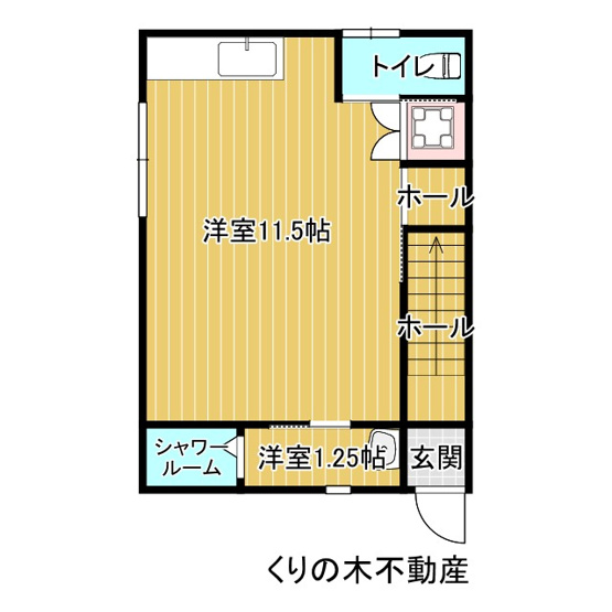 【間取り】 | トキワ橙HOUSE | １Rのお部屋です