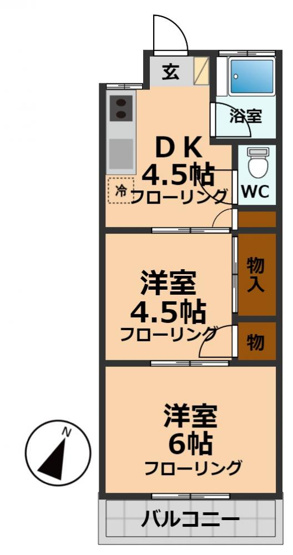 【間取り】 | 栄幸ハイム