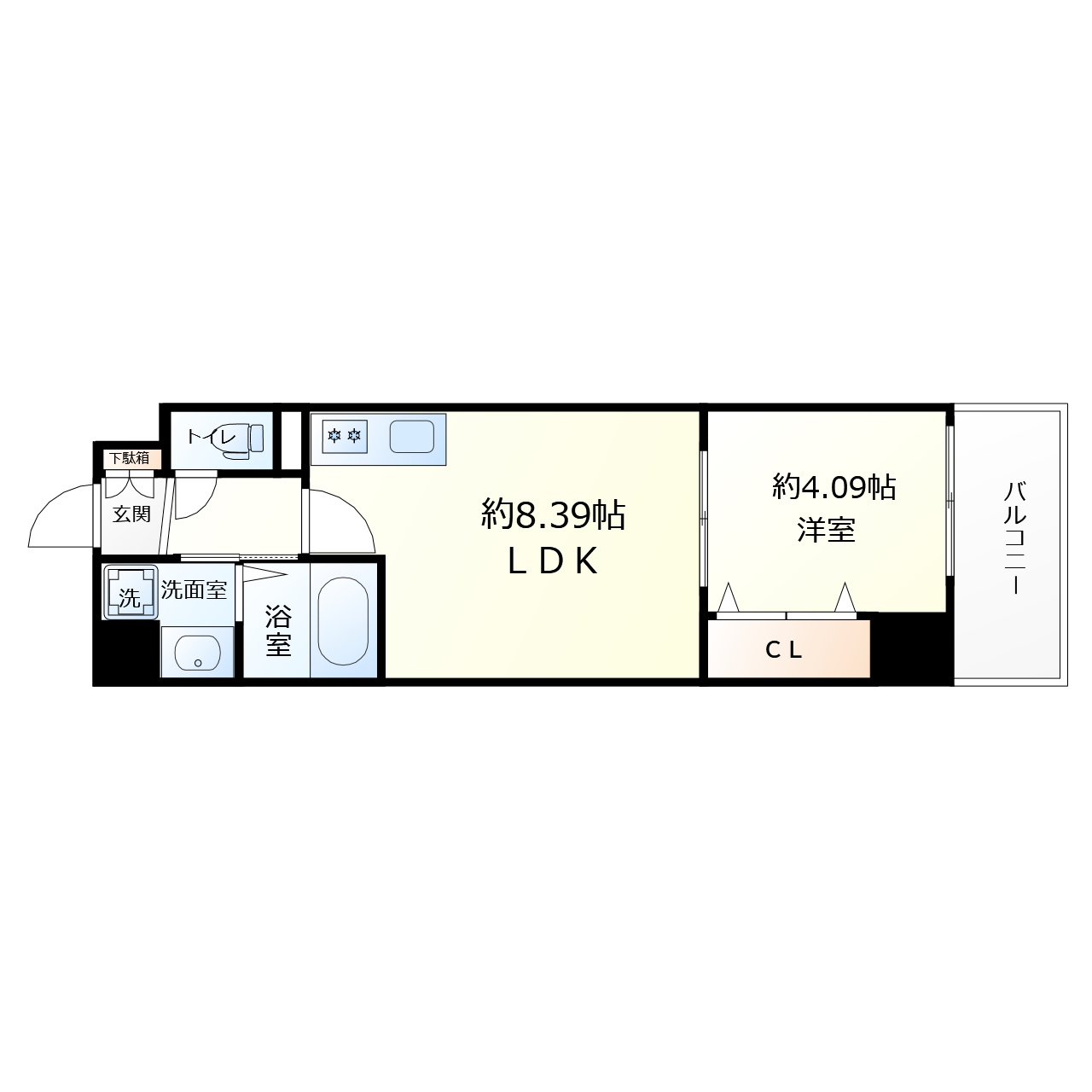 ACT DOORS 天六の間取り|ACT DOOR 天六　間取り