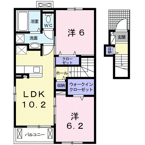 【間取り】 | プレジールⅡ