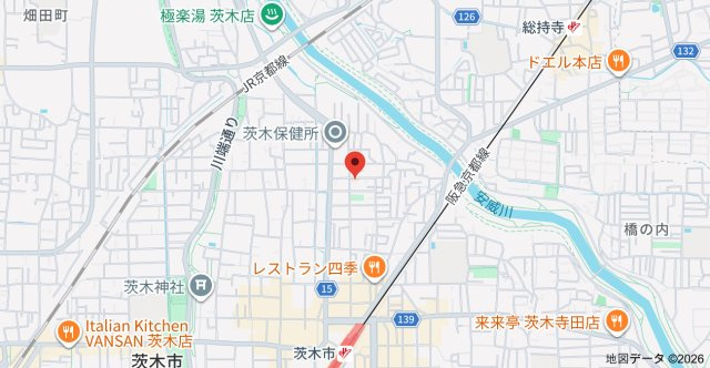 フジパレス阪急茨木北の地図