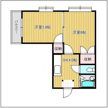 エリーナハイツ西新南Ⅰの間取り