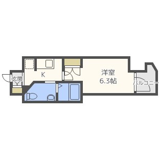 アメニティ心斎橋EASTの間取り