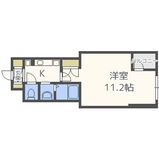 アメニティ心斎橋EASTの間取り