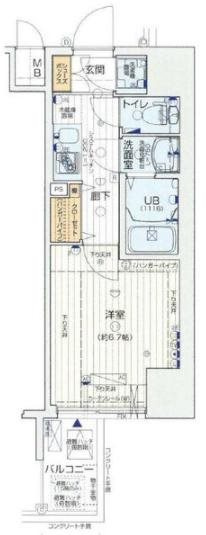 プレミアムコート谷町4丁目の間取り