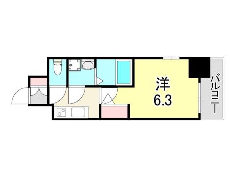 プロヴィスタ神戸三宮EASTの間取り