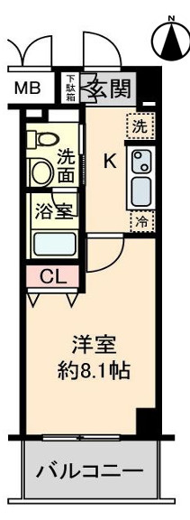 グルーヴ日本橋の間取り